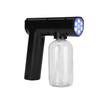 Portable Nanometer Mist Sprayer Gun Multifunctional Electric Fogger Wireless Cleaning SprayerBlack