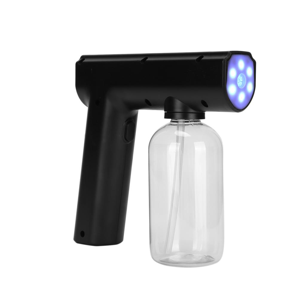 Portable Nanometer Mist Sprayer Gun Multifunctional Electric Fogger Wireless Cleaning SprayerBlack