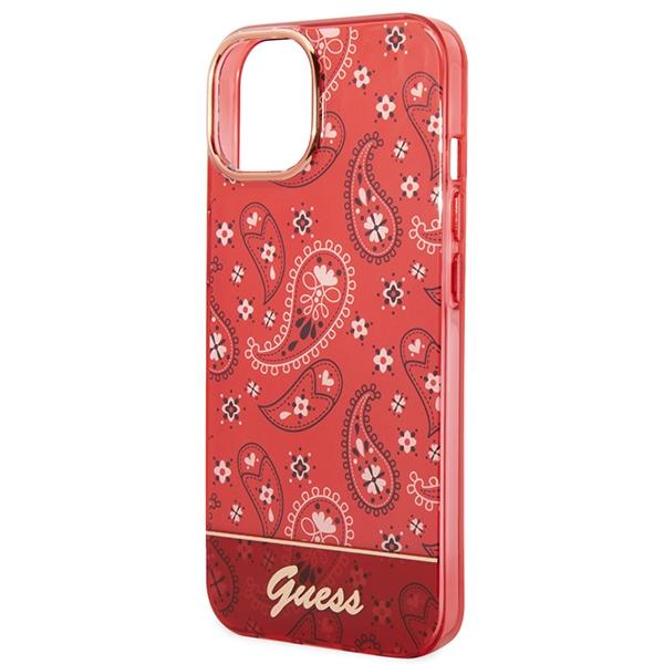 Guess Guhcp14Mhgbnhr Iphone 14 Plus / 15 Plus 6.7 Czerwony/Red Hardcase Bandana Paisley