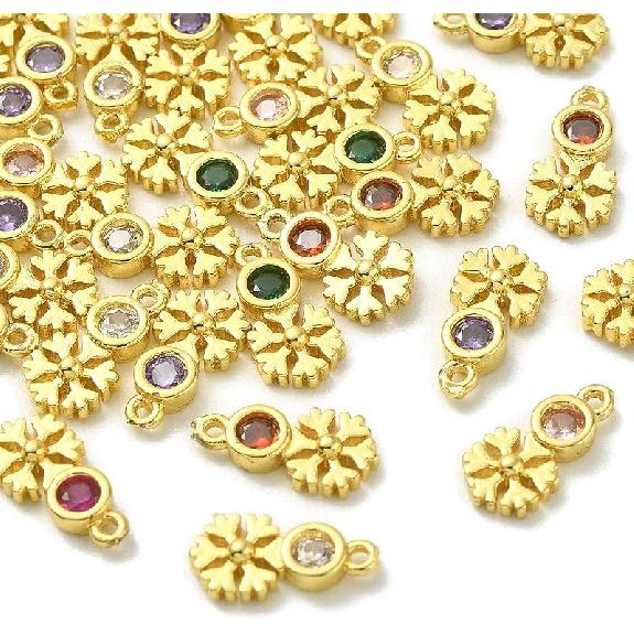 Ipotkitt 5Pcs Heart with Star Brass Micro Pave Cubic Zirconia Diffuser Locket Charm Pendants Openable Ornaments for DIY Making - 19.5x22.5mm