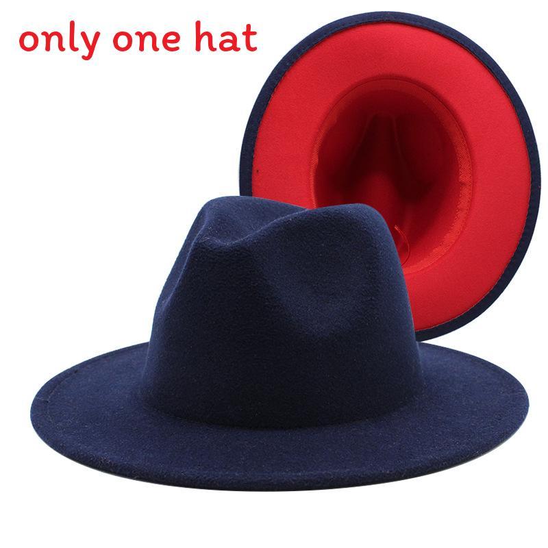 Vintage Woll-Fedora-Hut mit breiter Krempe für Herren Damen Sommer Sonnenschutz