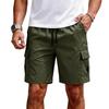Men Cargo Shorts Relaxed Fit Lightweight Drawstring Waist Casual Summer Shorts with Multiple Pockets for Outdoor Activities