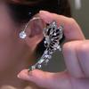 Elegant Butterfly Ear Cuff Sparkling Zircon Women Ear Loop Crystal Clip Earrings  Versatile Jewelry