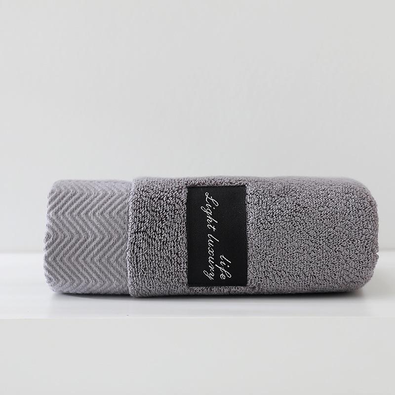 Premium Grade A Thick Pure Cotton Face Towel - High Absorption, Plain Colors 34x74 cm