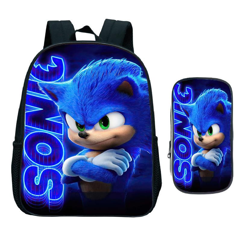 

Animation Digital Printing Children S Two-Piece Set Backpack Pencil Bag Primary And Secondary School Schoolbag two-piece backpack