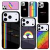 Capa Case for iPhone 17 Air 16 Pro Max 15 Plus 11 13 Mini 14 12 Back Phone Cover LOVE IS LOVE LGBT GAY PRIDE Soft