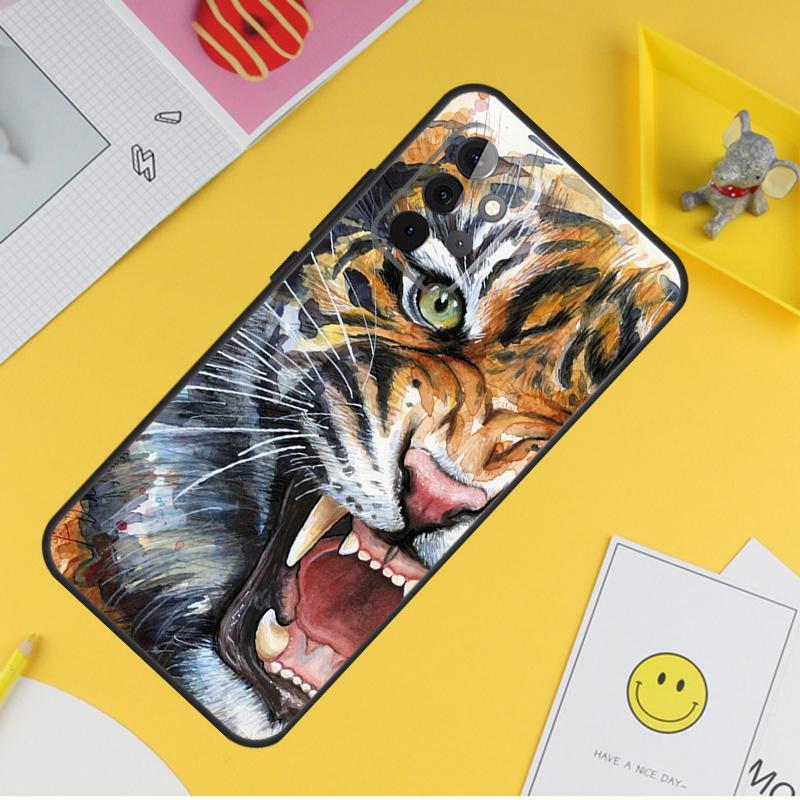 

Свирепый тигр животный чехол для Samsung Galaxy A34 A35 A14 A15 A25 A53 A33 A13 A52 A32 A12 A51 A71 A54 A55 Samsung A22 5G