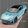 1:32 DB12 Vulcan Alloy Sports Car Model Diecast Metal Vehice with Sound Light Pull Back Miniature Models Collecting Hobbies Gift