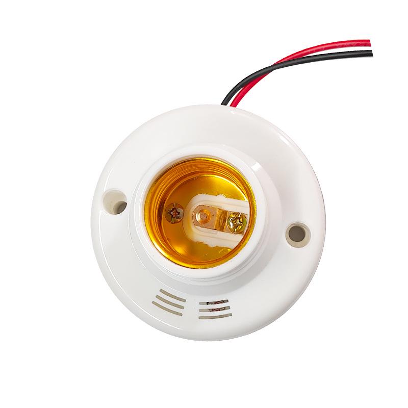 E27 LED Smart Lamp Holder with Voice, Sound, and Light Control for Hallways and Stairwells.