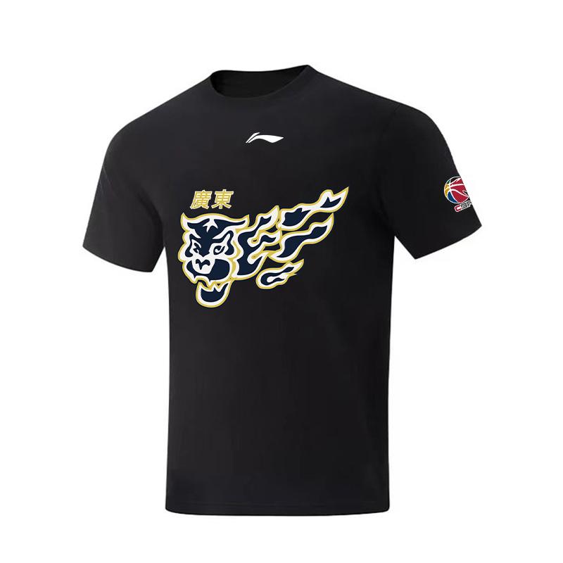 Li Ning CBA T Shirt Unisex Black AHSVE61-1LOGO L