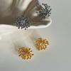 Elegant French Firework Stud Earrings: Sophisticated and Versatile Accessories for Women