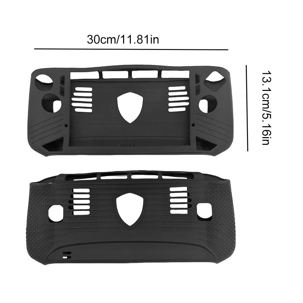 For MSI Claw 8AI Handheld Console Silicone Case Shockproof Protector Shell Sleeve Anti-Drop Soft Skin Cover Case Protector Cover