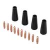 Flux Core Gasless Nozzle Tips Kit,for MIG Welding Contact Tip 0.8mm For 15AK For MB14 And For 15AK For MB15 Welding Torches