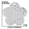 5pcs Titanium Accessories Eye Oval Rectangle Stainless Steel Charm Pendant For Jewelry Making Supplies DIY Women Pendant Earring