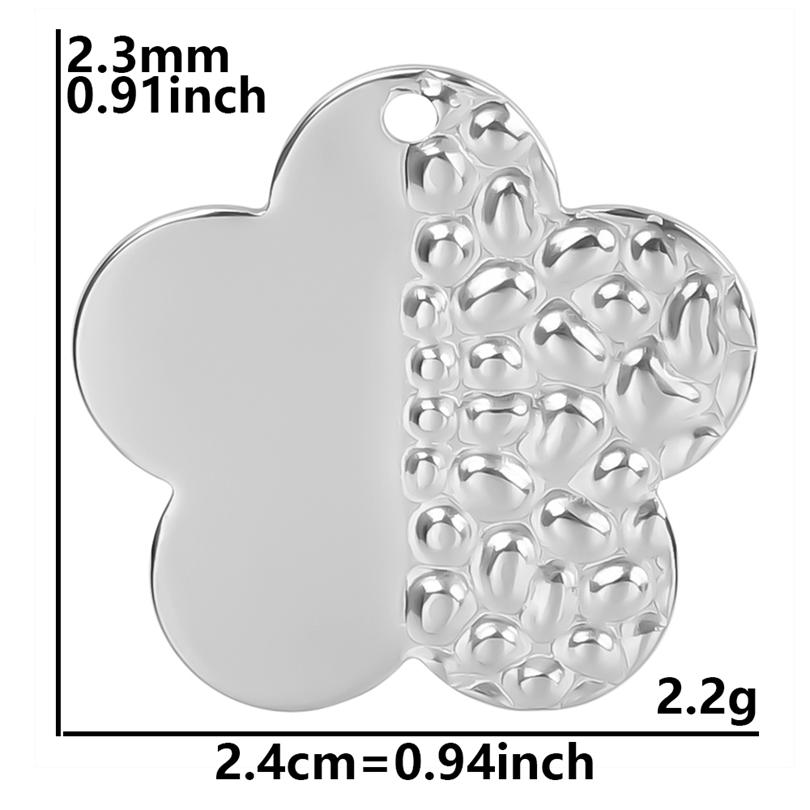 5pcs Titanium Accessories Eye Oval Rectangle Stainless Steel Charm Pendant For Jewelry Making Supplies DIY Women Pendant Earring
