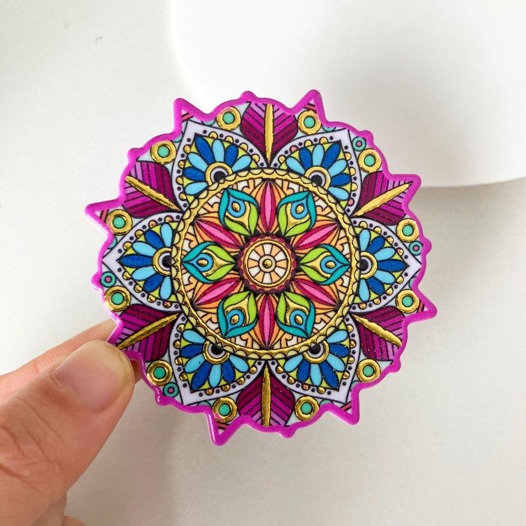 New Possinian style embossed bronzing process melamine refrigerator sticker hot-selling synthetic resin decorations