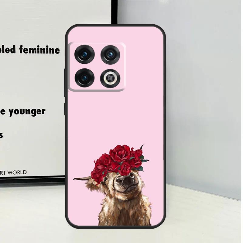 Cute Highland Cow For OnePlus Nord CE 5 2 3 4 Lite N20 N30 Case For OnePlus 13 12 11 9 10 Pro 10T 12R 13R 13T