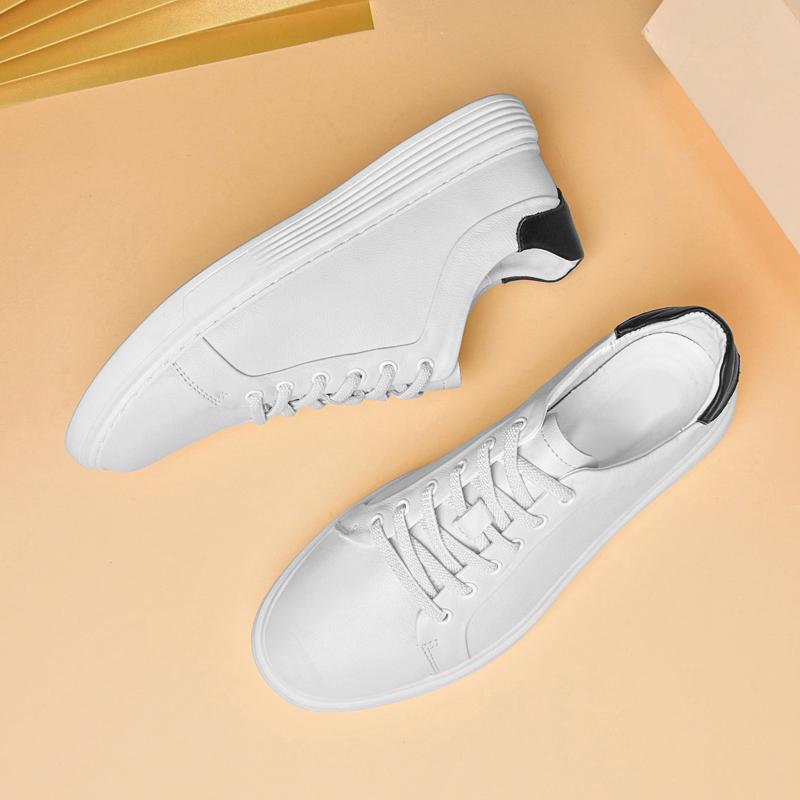 Fashion Genuine Leather Mens Shoes Luxury Stylish Sneakers Spring Autumn Outdoor Tenis Masculino Sport Shoes Fashion Vulcanized Footwear