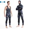 In-Stock Men's 1.5mm Two-Piece Hooded Spearfishing Wetsuit for Cold-Proof Freediving, Swimming, Surfing, and Diving