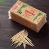 Double-Ended Bamboo Toothpicks: Portable, Disposable Skewers for Home or Restaurant Use