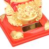 Lucky Cat Vivid Expression Plastic Cute Solar Fortune Cat with Waving Arm for Gift Decoration