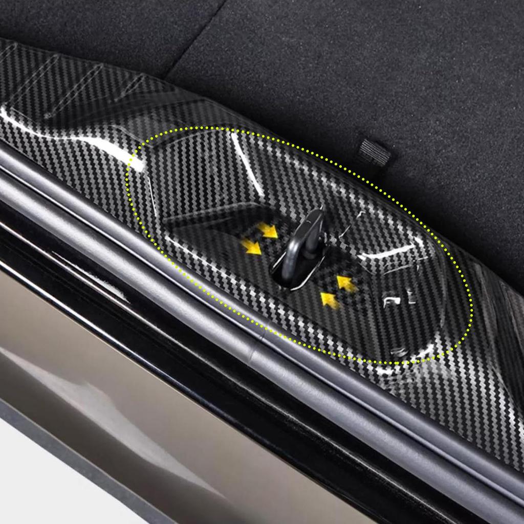 Hyorabyn Carbon Fiber Trunk Protector Rear Bumper Side Step ABS Custom Interior Parts for the New Alphard 40 Series and New Vellfire 40 Series