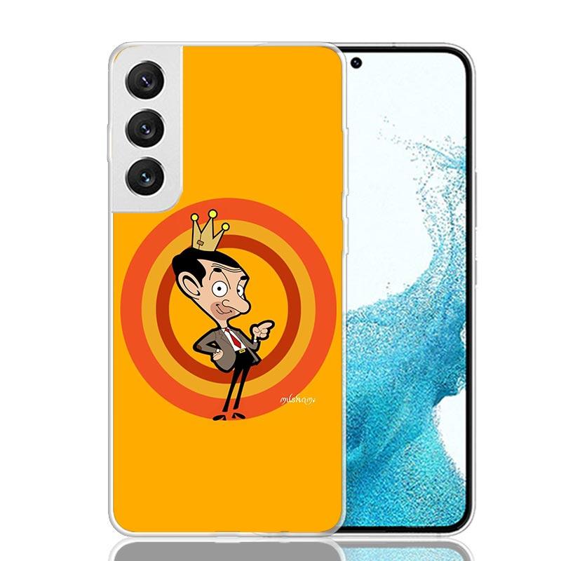 Mr Bean Cartoon Phone Case For Samsung Galaxy S26 Ultra S23 S24 S25 Edge S20 FE S21 S22 Plus Soft Print Shell Cover Fundas Galax