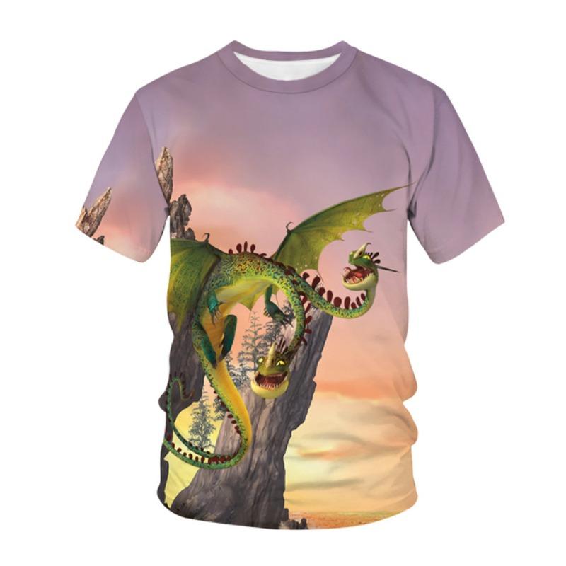Jurassic Park Dinosaur 3D Print Kids T Shirt Summer Fashion Casual T-shirt Boys Girls Unisex Children's Clothing Tshirt Tops