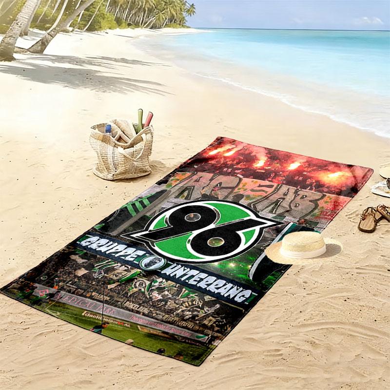 Hannover Heroes Print Beach Towel, Large Soft Quick Dry Towel for Beach Camping Swimming