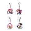 Demon Hunters Figures Keychains Cartoon Anime Keyring Pendant Cute Car Bags Key Holder Kawaii Mobile Phone Backpack Hanging Charm