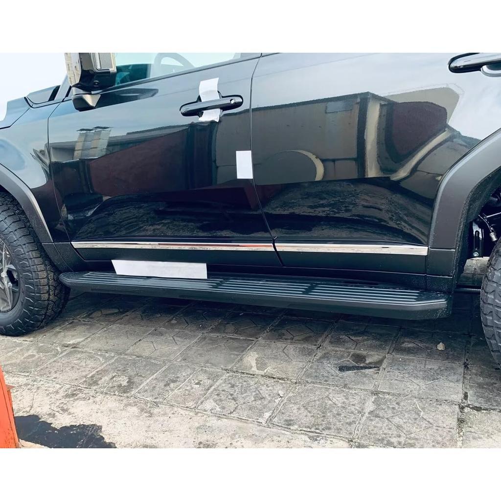RUIQ Toyota New Land Cruiser 250 Series Exterior Side Door Under Specially Designed for the Toyota Land Cruiser 250 Chrome-Plated Mould,