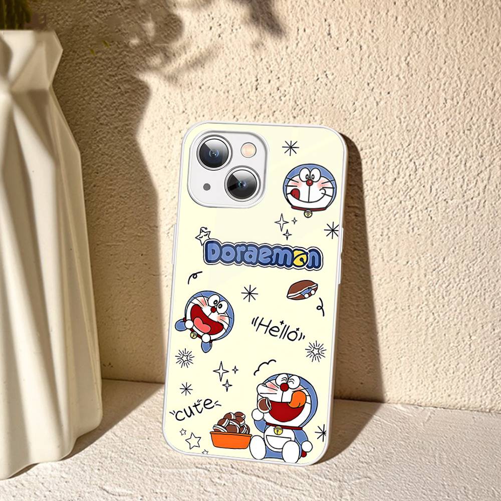 

Cute Cartoon D-Doraemons Tempered Glass For Iphone 14 13 12 11 Pro Mini XS MAX 14Plus X XS XR Cover iphone 13 pro
