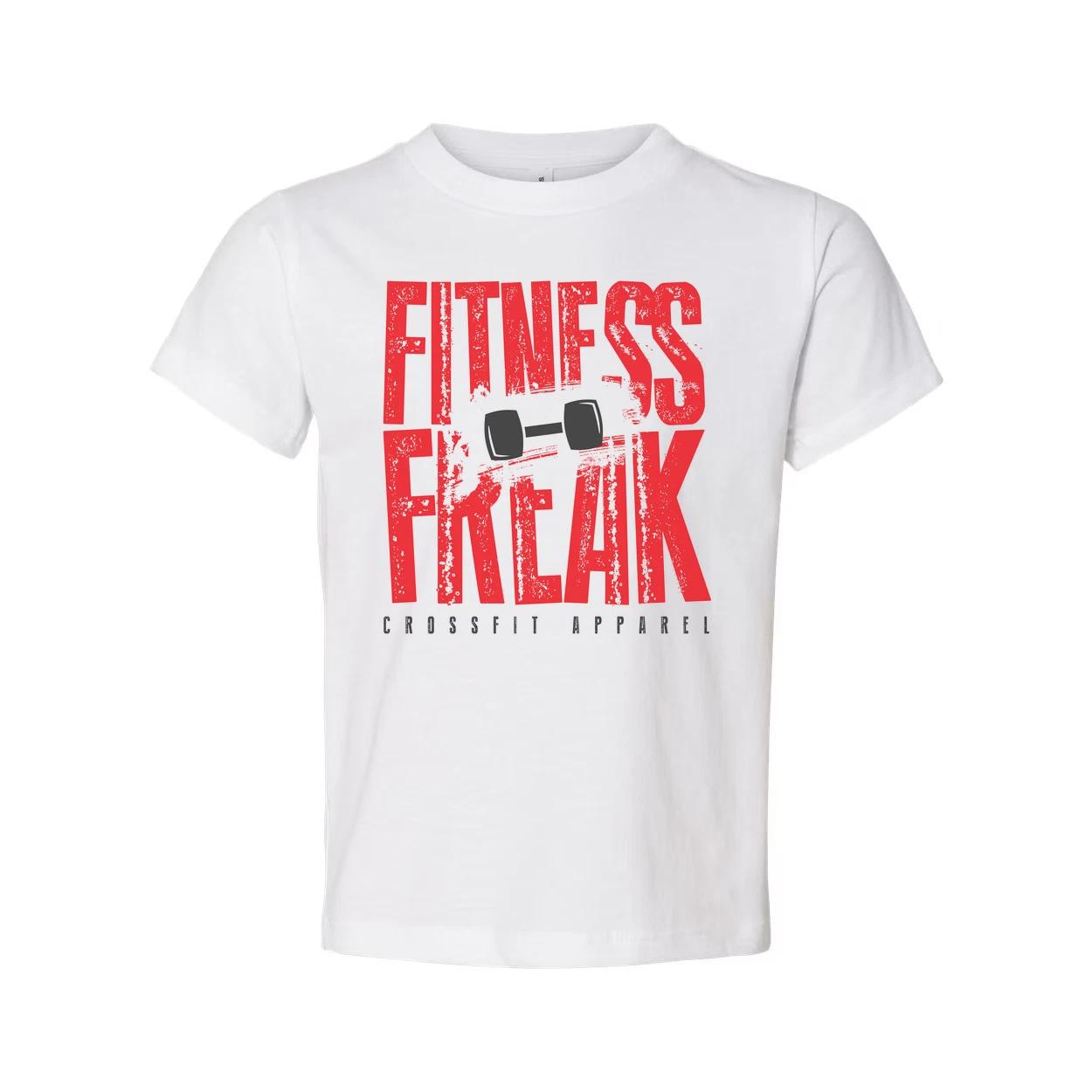 

Fitness Freak Unisex Graphic Tee With Barbell Illustration For Crossfit Enthusia S