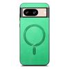 For Google Pixel 8 Leather Back Case Compatible with MagSafe Skin-Touch Phone Cover