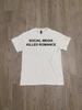 Social Media Killed Romance White Graphic Tee
