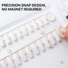 120 Colors Nail Color Display Book Disassemble Snap On Design Nail Display Book with 120Pcs Nail Tips White for Manicurist