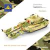 KAZI New Armored Minesweeper Tank 8 In 1 Assembled Building Block Toy Small Grain Gift for Children and Boys
