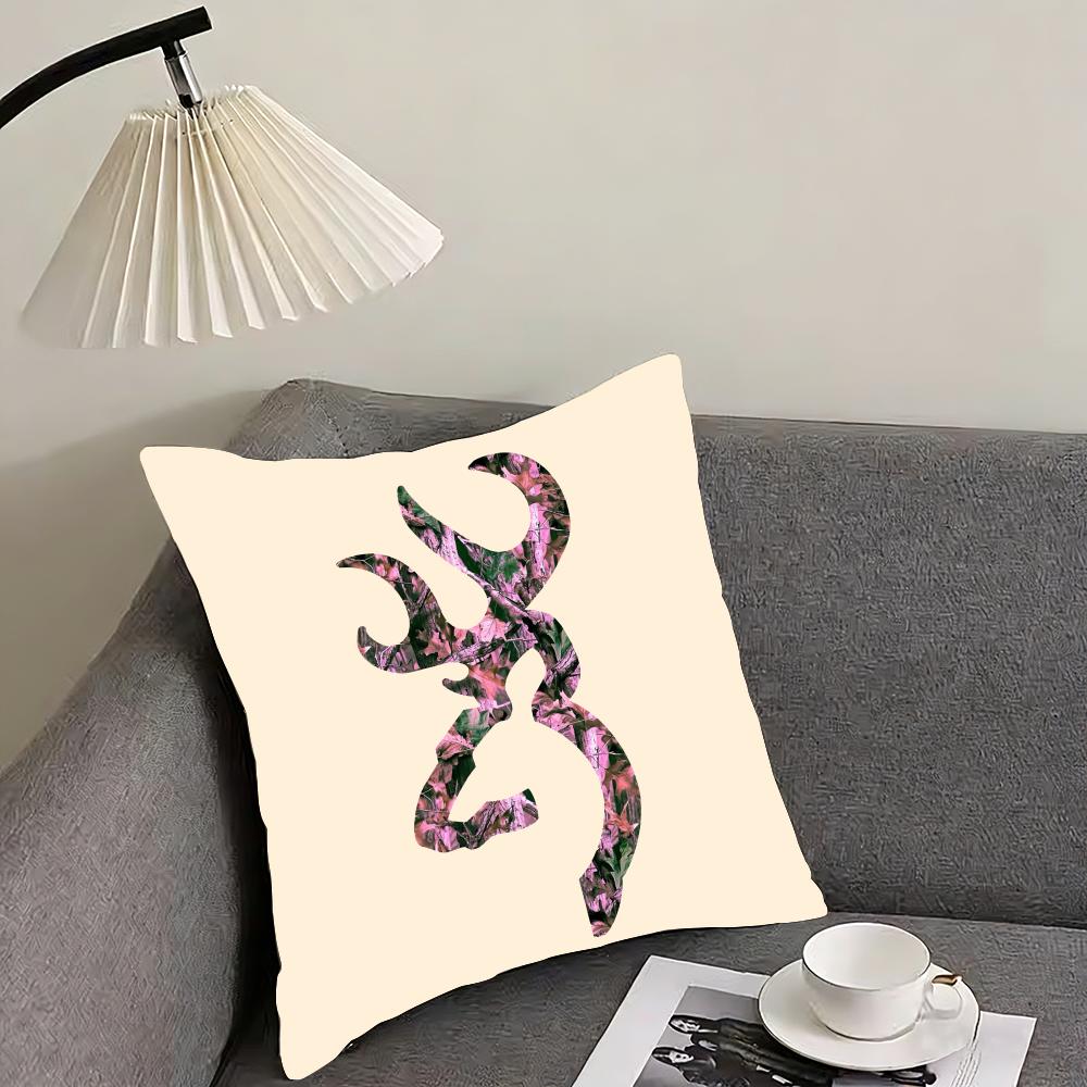 Cool BBrowningG Cushion Cover Pillowcase Ultra Soft Skin Friendly Fabric Cloud Like Comfort  Concealed Zipper