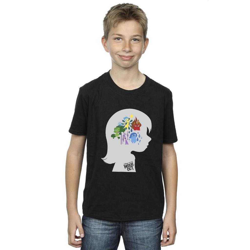 Disney Boys Inside Out Head Silhouette T-Shirt