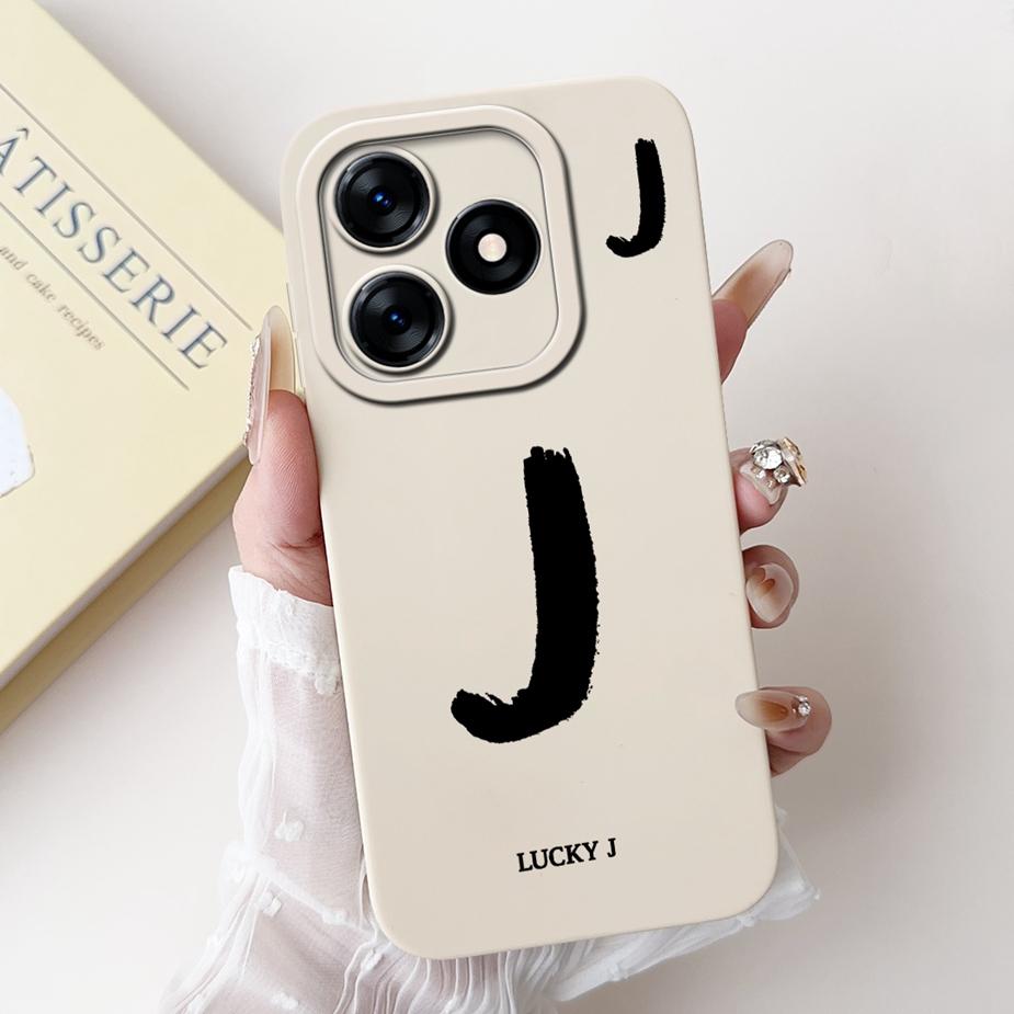 For Tecno Spark 10 4G Case Spark 10C Fashion Lucky Letters Cover Matte Phone Case For Tecno Spark 10 Pro KI7 Spark10 Soft Fundas