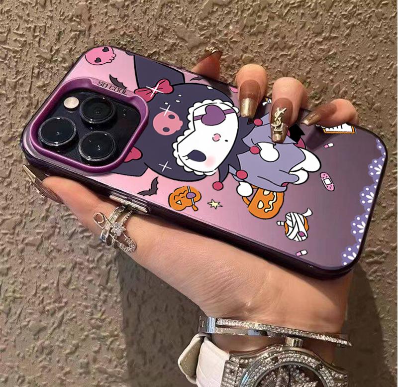 Colorful Kuromi Melody Case For Iphone 17 Pro Max 17 Air 16 15 14 11 12 13 Pro Max 16 Plus 16e 13 Mini Cinnamoroll Hard Cover