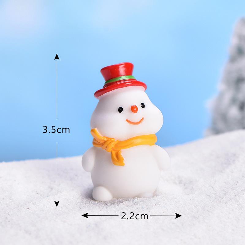 New Santa Claus Cute Snowman Micro Landscape DIY Bonsai Decoration Snow Landscape Ornament Sea Lion Christmas Ornament