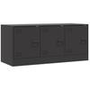TV Cabinet Black 99 X 39 X 44 Cm Steel