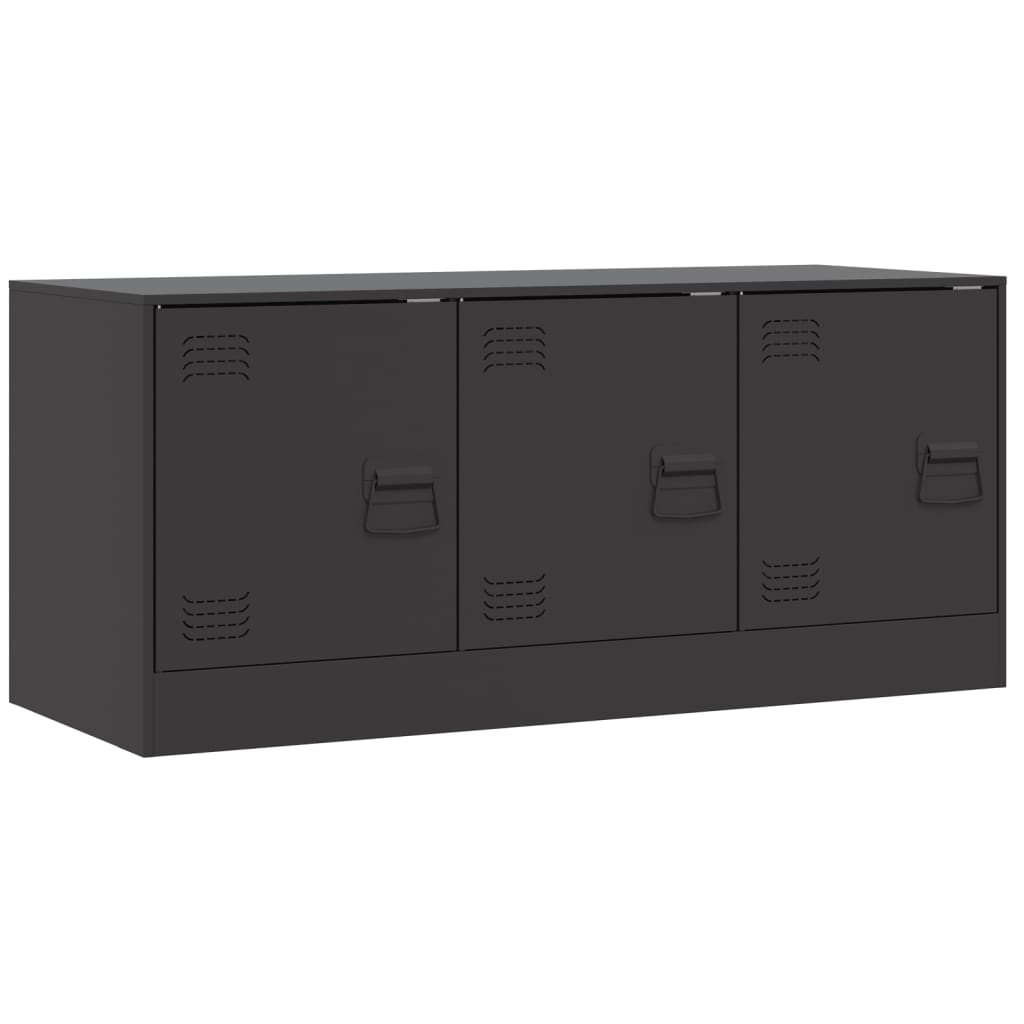 TV Cabinet Black 99 X 39 X 44 Cm Steel