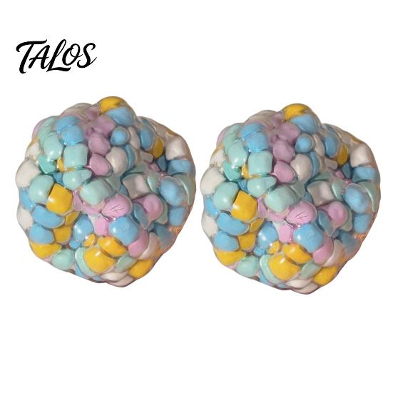 Portable Fidgets for Daily Use Handmade Squeeze Stress Ball, Ultra‑Soft Fidget Squeaky Creative Sensory Safe TPR Squeezable Balls Kids Toy