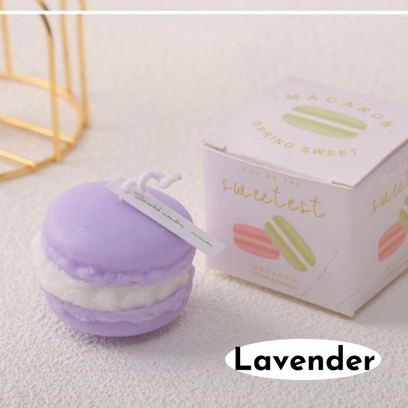 1/5pcs Realistic Macaron-shaped Candles Scented Soy Wax for Home Decor Wedding Party New Year Festive Atmosphere Aromatic Gifts