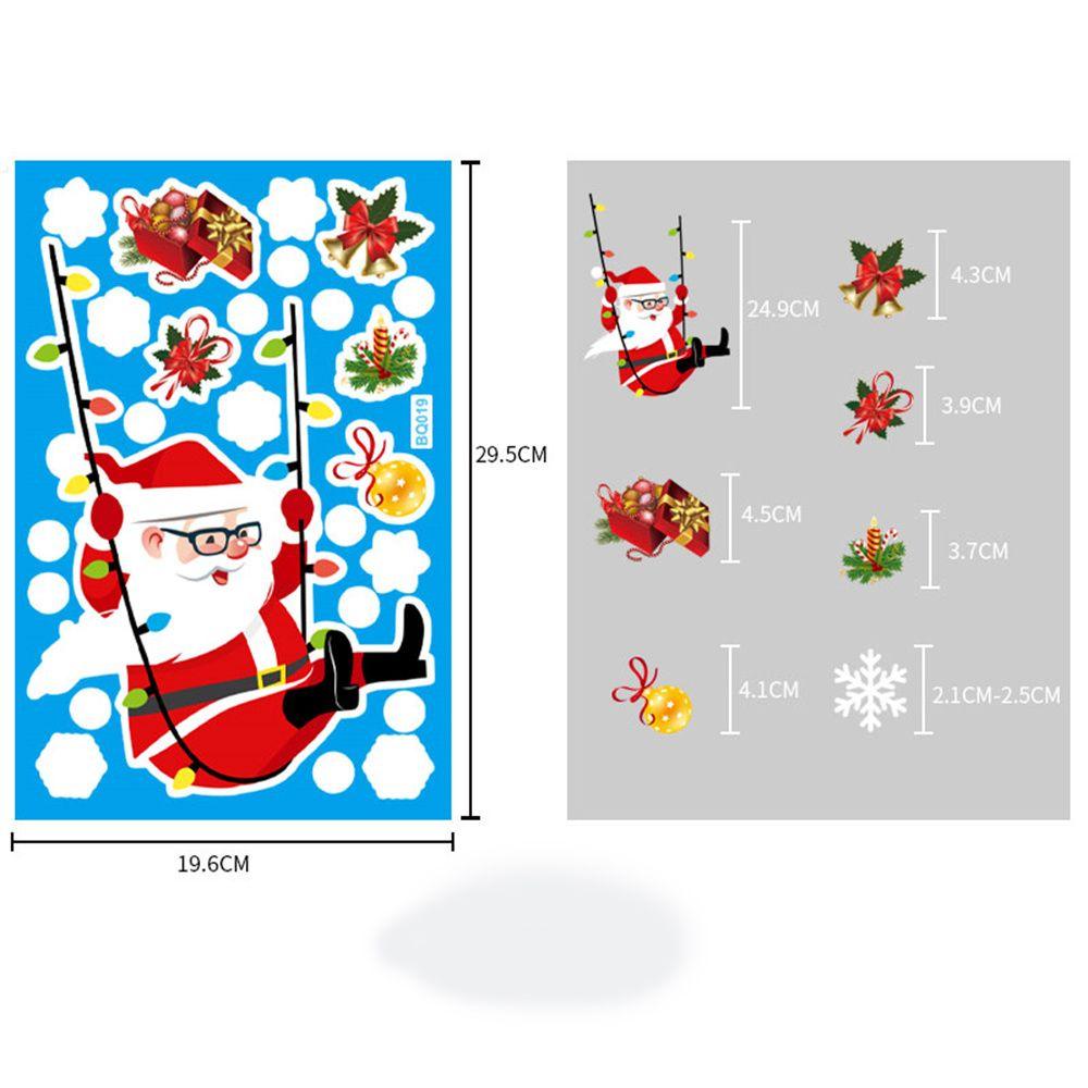 New Year Snowman Christmas Home Santa Claus Window Decoration Window Stickers Christmas Stickers