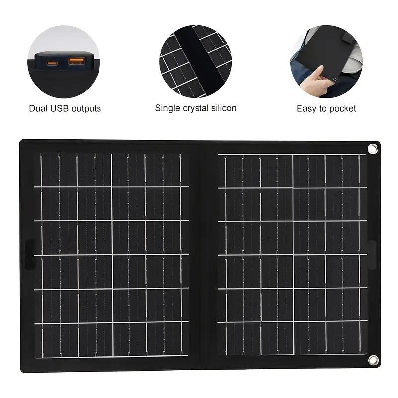10W Dual USB Solar Folding Charger for Fast Charging