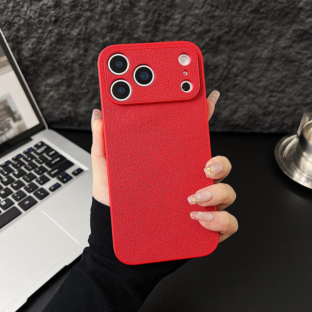 Duże Okno z Wzorem Liczi Etui na Telefon dla Apple 16PRO/16/17PROMAX z Precyzyjnymi Otworami, Modny Akrylowy Design