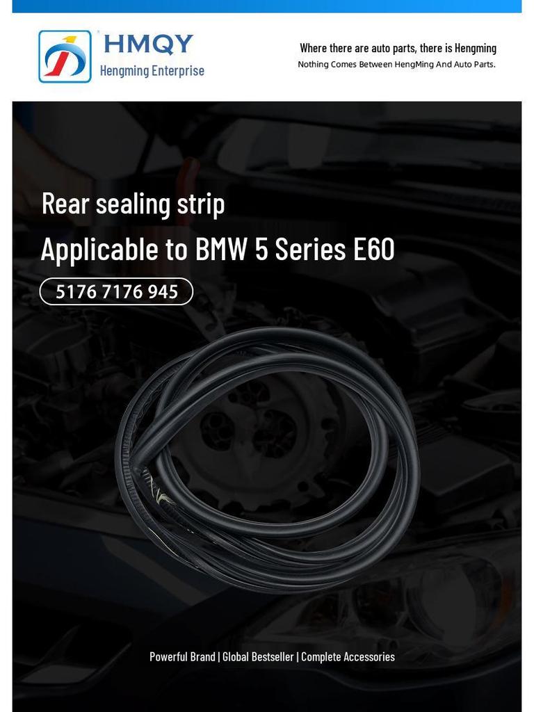 Uszczelki Drzwi Tylnych do BMW Serii 5 E60 (2006-2010), Część 51767176945